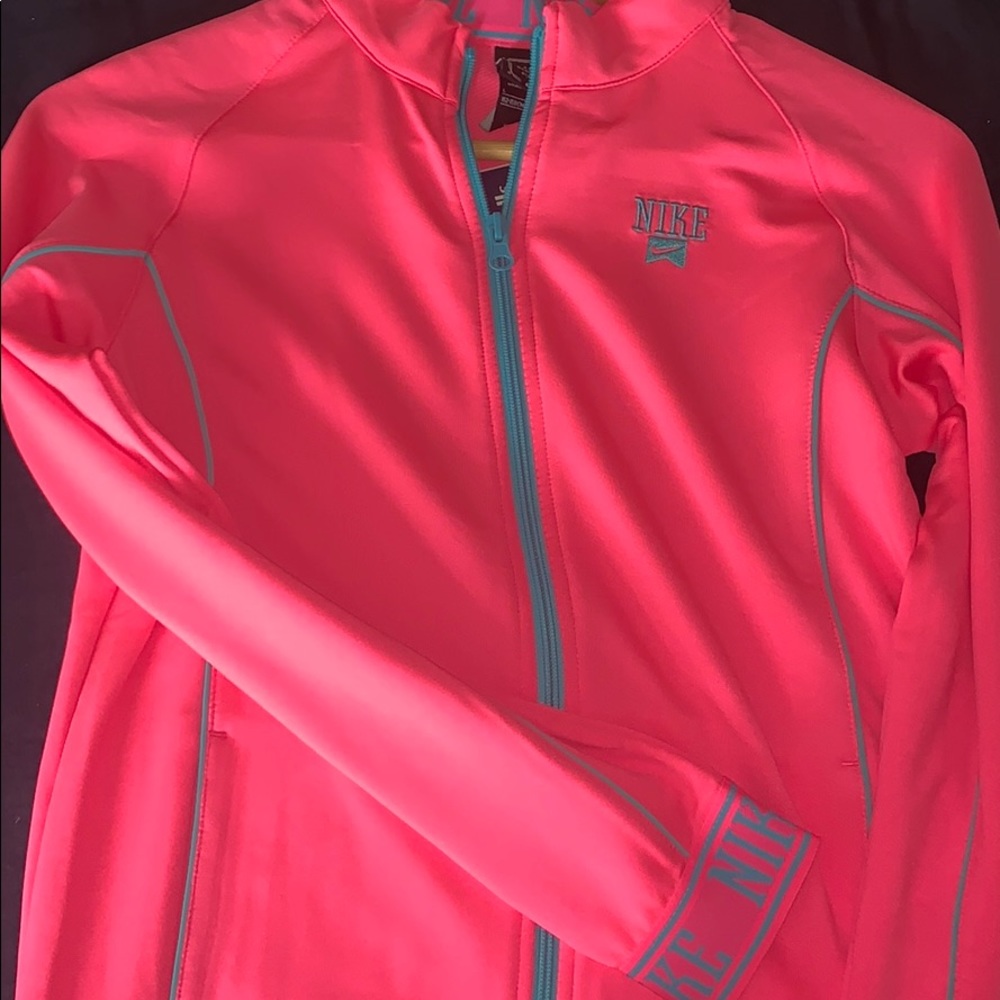 Nike pink zip up